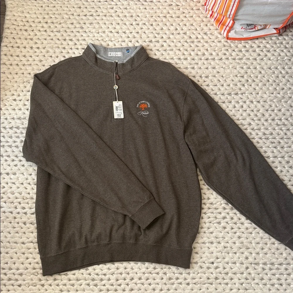Peter Millar The Ocean Course Kiawah Quarter Zip Pullover Sweater XL NWT